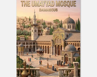 DAMASCUS – The Umayyad Mosque | Posters