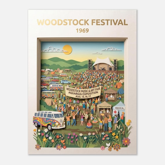 WOODSTOCK FESTIVAL – 1969 | Travel Poster