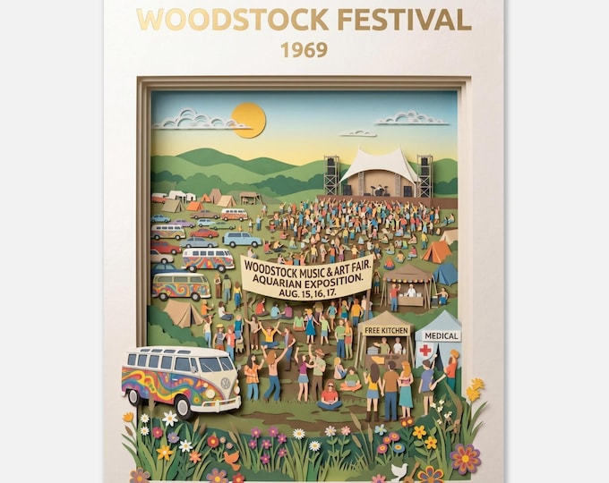 WOODSTOCK FESTIVAL – 1969 | Travel Poster