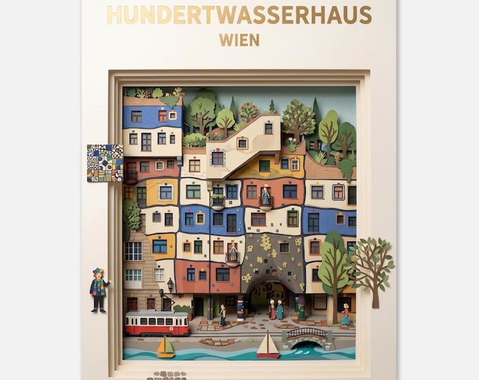 VIENNA – Hundertwasser House | Travel poster