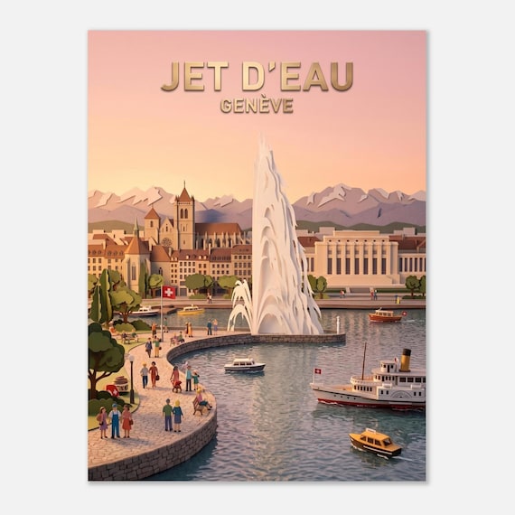 GENÈVE – Jet d'eau | Posters