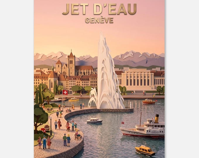 GENÈVE – Jet d'eau | Posters