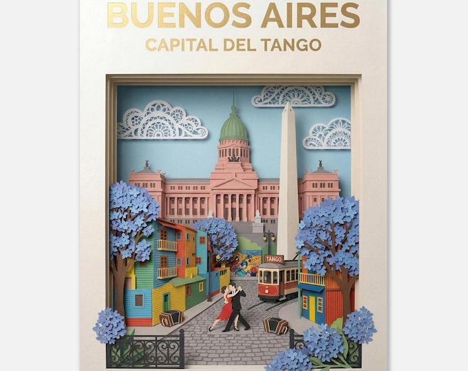 BUENOS AIRES – Capital del Tango | Travel poster