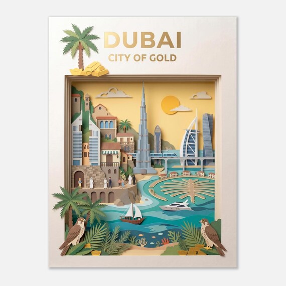 DUBAI – City of Gold | Travel Poster