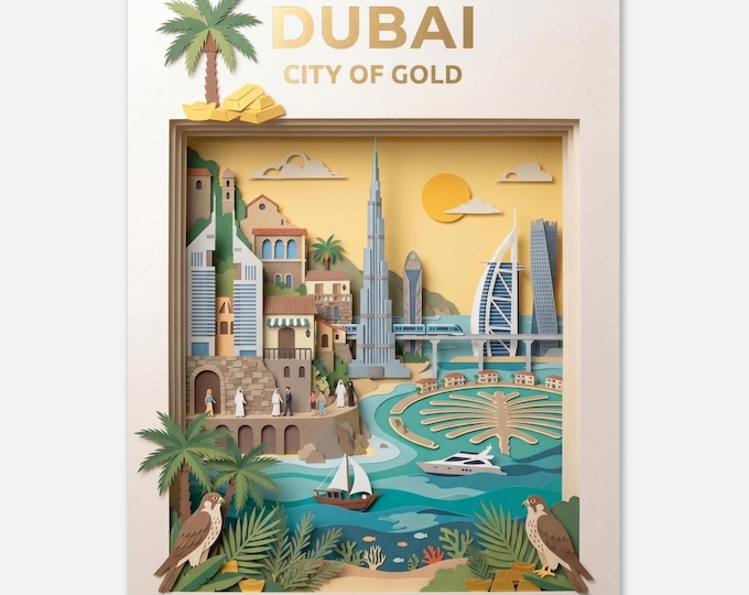 DUBAI – City of Gold | Travel Poster