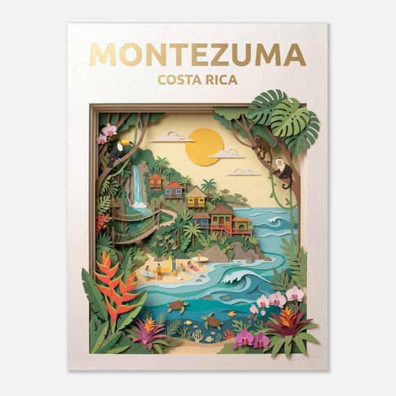 COSTA RICA – MONTEZUMA | Travel Poster