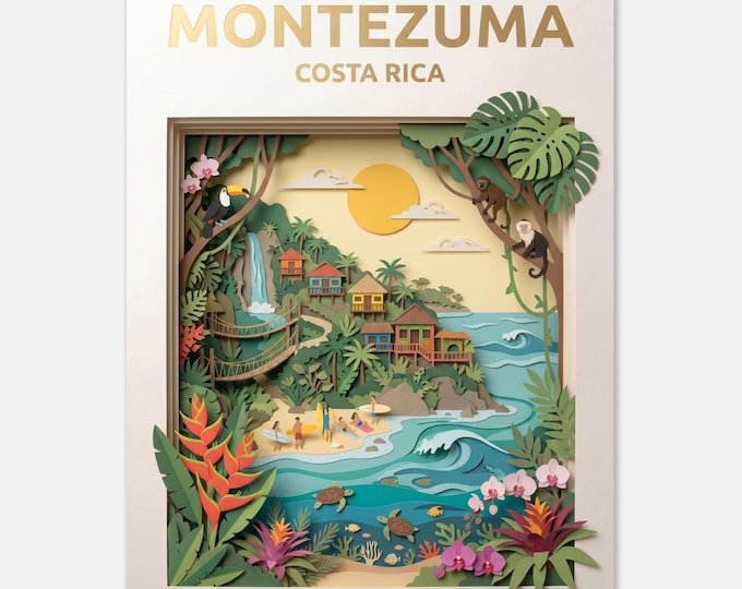 COSTA RICA – MONTEZUMA | Travel Poster