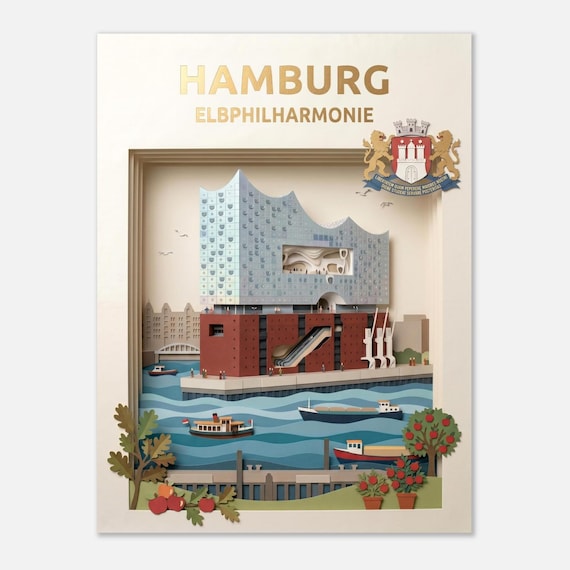 HAMBURG Elbphilharmonie Coat of Arms | Poster