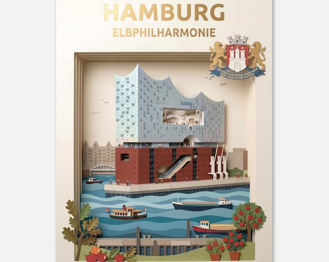 HAMBURG Elbphilharmonie Coat of Arms | Poster