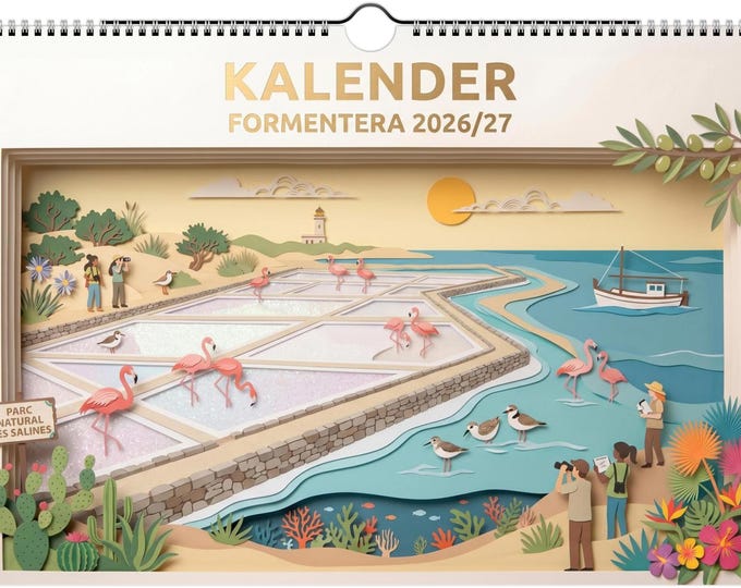 WALL CALENDAR – Formentera | June 2026 to May 2027