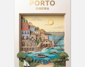 PORTO – Riebeira | Travel poster