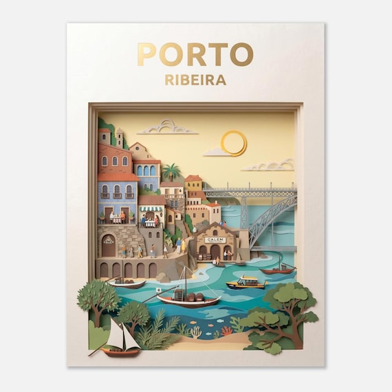 PORTO – Riebeira | Travel poster