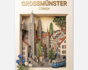 ZURICH – Grossmünster | Poster