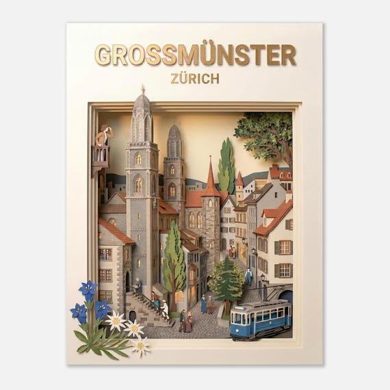 ZURICH – Grossmünster | Poster