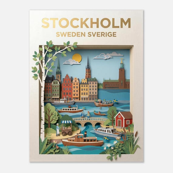 STOCKHOLM – Sweden | Travel poster