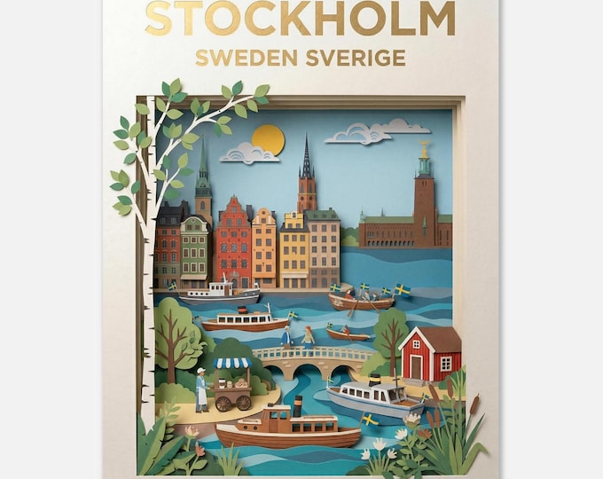 STOCKHOLM – Sweden | Travel poster