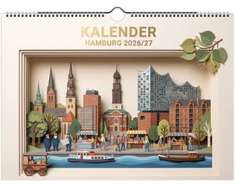 WALL CALENDAR – Hamburg | June 2026 to May 2027
