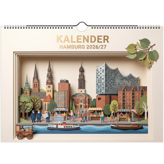 WALL CALENDAR – Hamburg | June 2026 to May 2027