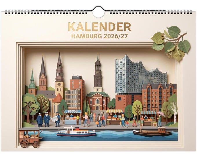 WALL CALENDAR – Hamburg | June 2026 to May 2027