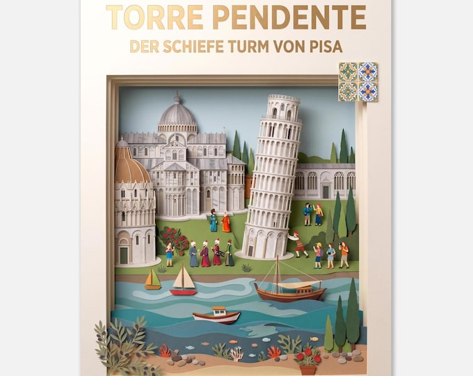 PISA | The Leaning Tower of Pisa | Poster