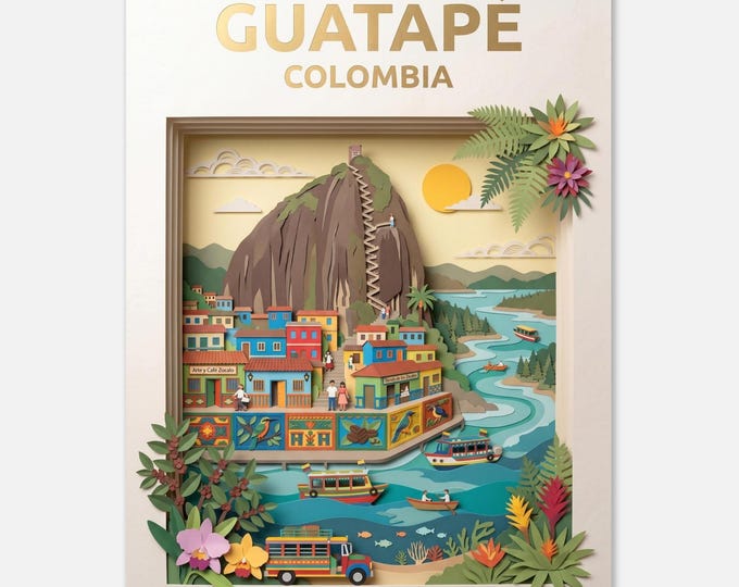 GUATAPÉ – Colombia | Travel Poster
