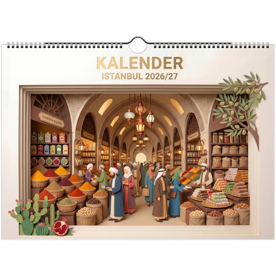 Istanbul - Wall Calendar | July 2026 to June 2027