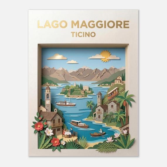 LAGO MAGGIORE – Ticino | Travel poster