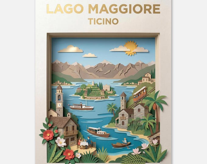 LAGO MAGGIORE – Ticino | Travel poster