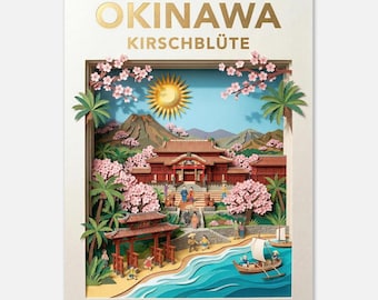 OKINAWA – Cherry Blossom | Travel Poster