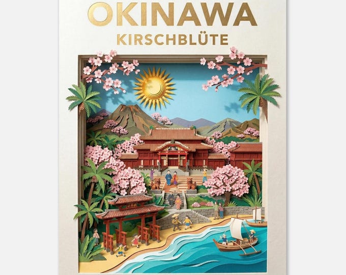 OKINAWA – Cherry Blossom | Travel Poster