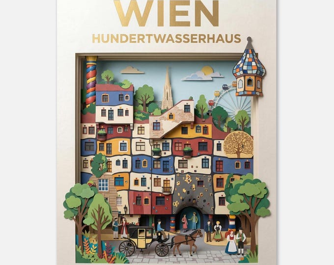 VIENNA – Hundertwasser House | Travel poster