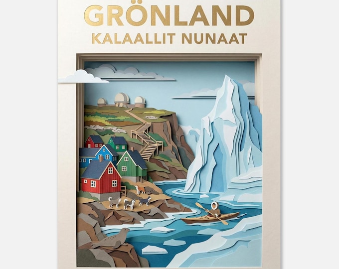 GREENLAND - Kalaallit Nunaat | Travel poster