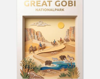 GREAT GOBI – National Park | Travel Poster
