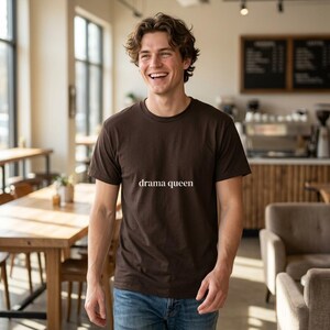 Drama Queen Shirt, Funny Aesthetic Tee, Minimalist Statement Shirt, Cute Graphic Tee, Gift for Her, Trendy Shirt, Soft Girl Aesthetic