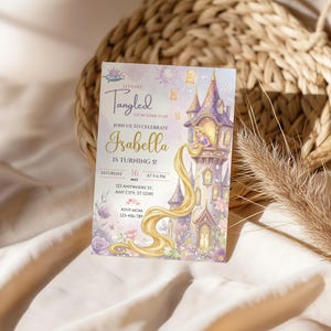 A birthday invitation for a girl named Isabella, celebrating her fifth birthday.