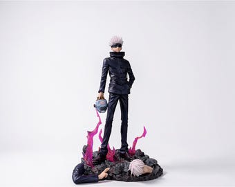 Satoru Gojo Figure | 33cm Jujutsu Kaisen Anime Collectible | PVC Statue Gift