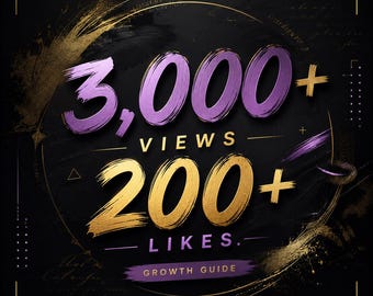 tiktok  likes views Growth Strategy Guide PDF | Creator Content Planning & Organic Marketing Tips | Digital Download for Beginners