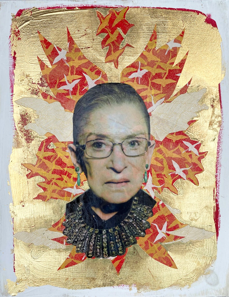 A6 POSTCARD Notorious Almighty 45 Ruth Bader Ginsburg