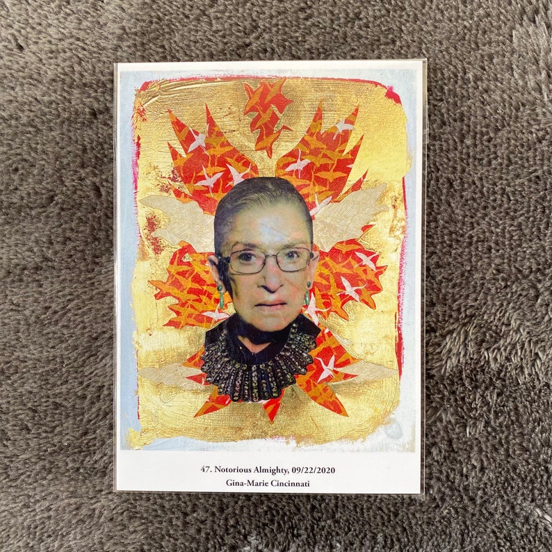 A6 POSTCARD Notorious Almighty 45 Ruth Bader Ginsburg