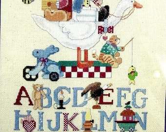 Bucilla Cross Stitch Kit -AMERICAN SAMPLER- Whimsy and Wit Alphabet Charm Light Happy Project
