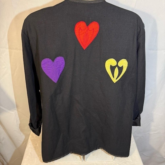 Allure Boho Patchwork Appliqué Button Front Tunic… - image 5