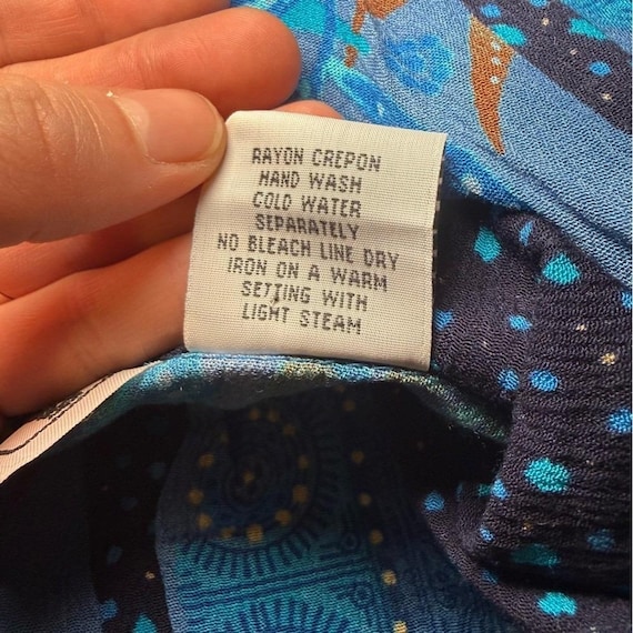 California Krush Blue Patchwork Button Front Shir… - image 5