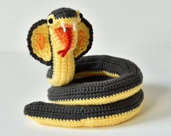 Cobra Crochet Pattern, Snake Crochet Pattern, Crochet Snake Amigurumi, Crochet Cobra Amigurumi, Animal Crochet Pattern, Animal Amigurumi