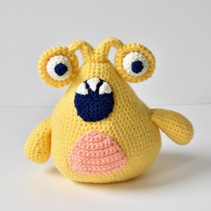 Monster Crochet Pattern, Alien Crochet Pattern, Cute Monster Amigurumi, Yellow Monster Pattern, Crochet Monster Amigurumi Pattern, Crochet