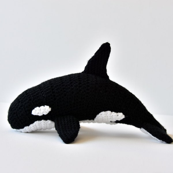 Patrón Ganchillo Ballena Asesina, Patrón Ganchillo Orca, Patrón Ganchillo Ballena Orca, Patrón Amigurumi Ballena Asesina, Orca Amigurumi, Delfín