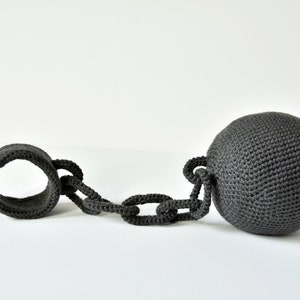 Prison Ball and Chain Crochet Pattern, Crochet Prison Ball, Criminal Crochet,Funny Crochet Pattern, Funny Amigurumi Pattern, Crochet Pattern