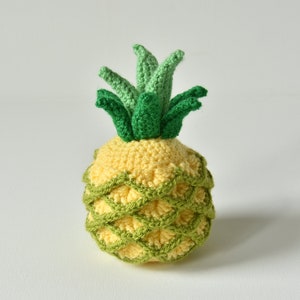 Pineapple Crochet Pattern, Fruit Crochet Pattern, Tropical Fruit Crochet Pattern, Amigurumi Food, Food Crochet Pattern, Toy Food Amigurumi