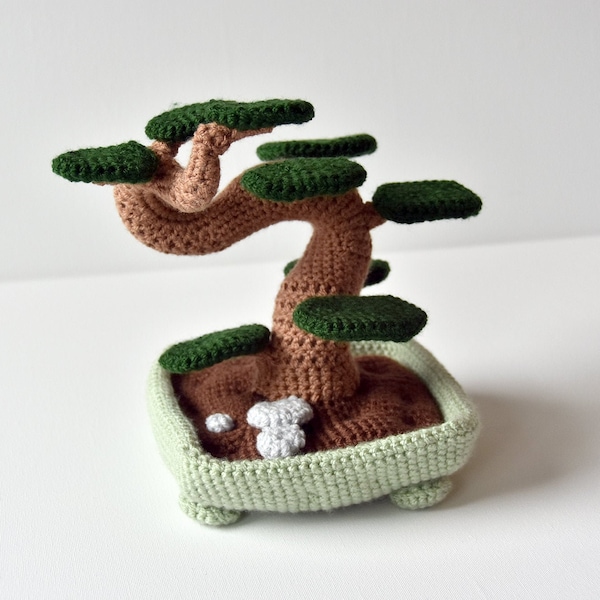 Bonsai Tree Crochet Pattern, Bonsai Tree Amigurumi, Bonsai Amigurumi, Plant Amigurumi Pattern, Amigurumi Plant Crochet Pattern, Home Decor