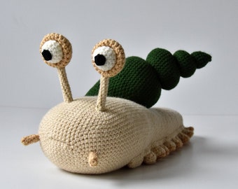 Snail Crochet Pattern, Gastropod Crochet Pattern, Crochet Snail Amigurumi, Cute Animal Amigurumi, Amigurumi Pattern, Snails, Slimy Amigurumi