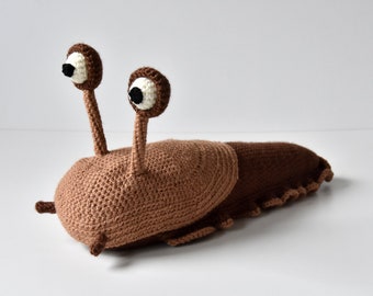 Häkelanleitung Nacktschnecke, Häkelanleitung Schnecke, Amigurumi-Nacktschnecke, Amigurumi-Häkelschnecke,Amigurumi-Tierfigur zum Selberhäkeln
